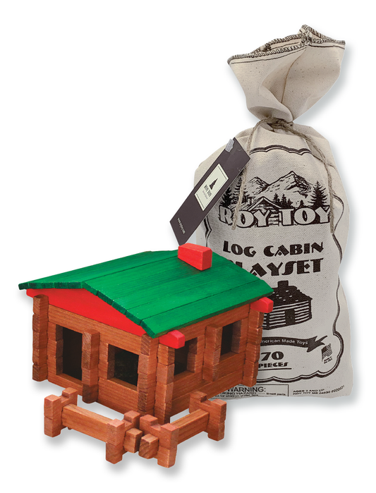 Roy Toy Log Cabin Canvas Bag